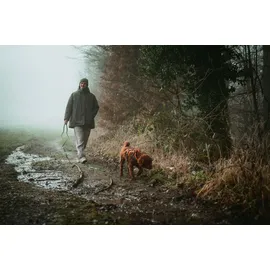 Hunter Maldon Up Hundegeschirr orange/grau M-L