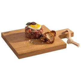 APS Servierbrett SIMPLY WOOD aus geöltem Eichenholz, 20 x 20 cm,