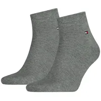 TOMMY HILFIGER Herren Quarter Socken, Vorteilspack - Sneaker, Unifarben, 39-49 Grau 39-42 8er Pack (4x2P)