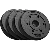 Zementgefülltes Hantelscheiben-Set 4x1,25 kg, Loch 31 mm, REBEL ACTIVE RBA-2100
