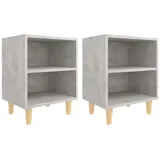 vidaXL Nachtschrank 40 x 30 x 50 cm Betongrau