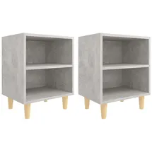 vidaXL Nachtschrank 40 x 30 x 50 cm Betongrau