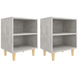vidaXL Nachtschrank 40 x 30 x 50 cm Betongrau