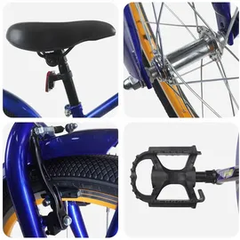 vidaXL Kinderfahrrad 18 Zoll dunkelblau