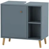 Schildmeyer Waschbeckenunterschrank Bjarne 60,2 x 59,3 x 33 cm Blau