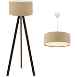 lux.pro Lampen-Set Scunthorpe Beige [ lux.pro