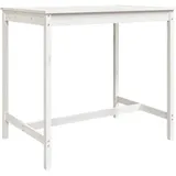 vidaXL Gartentisch 121 x 82,5 x 110 cm Weiß