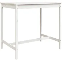 vidaXL Gartentisch 121 x 82,5 x 110 cm Weiß