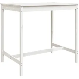vidaXL Gartentisch 121 x 82,5 x 110 cm Weiß