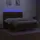 vidaXL Boxspringbett mit Matratze & LED Dunkelbraun 180x200 cm Stoff