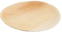 Greenbox Palmblatt Teller, rund, aus Palmblatt, Ø 23 cm DTW053841 , 1 Packung = 25 Stück