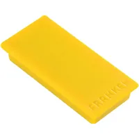 Franken Haftmagnet Magnet gelb, Kunststoff 2,3 x 5,0 cm, 10 St.