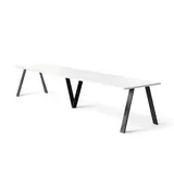 ENDO Möbel Esstisch Lungo 130cm - weiß - Maße (cm): B: 90 H: 75