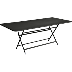 Fermob CARACTÈRE Tisch aus Stahlblech - Lakritze - Aluminium/Aluminium - 90