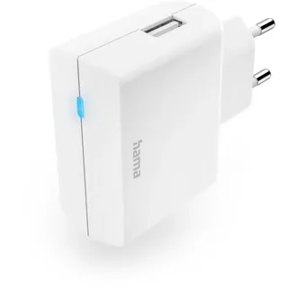 Hama Ladegerät mit USB-A-Buchse, 12 W, Weiß