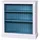Casa Padrino Bücherschrank 102 x 35 x 102 cm Weiß/Blau