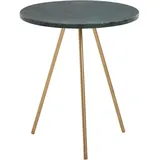 FineBuy Beistelltisch FineBuy Sofatisch Echter Marmor Ø 38 cm Tisch Wohnzimmertisch Rund