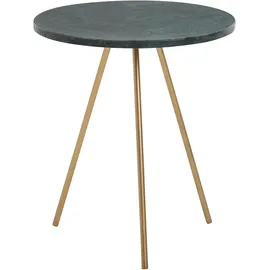 FineBuy Beistelltisch FineBuy Sofatisch Echter Marmor Ø 38 cm Tisch Wohnzimmertisch Rund