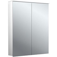 Emco pure 2 Style Aufputz-Lichtspiegelschrank 979706402 600x711mm, LED, mit Lichtsegel, 2-türig, Aluminium