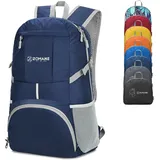 ZOMAKE 35L Faltbarer Rucksack Marineblau