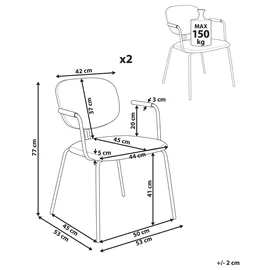 Beliani Beliani, Stühle, CARILLE