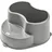 Rotho Babydesign TOP Kinderschemel - recycelt - Tritthocker - Trittschemel - Kinderschemel - Trittleiter - Kindertreppe - Antirutschfläche - grau