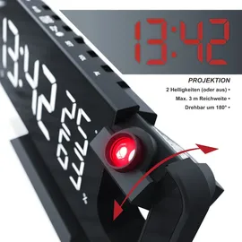 CSL Projektionswecker schwarz