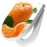 Primedeco WC-Sitz mit Absenkautomatik Motiv Frische Mandarine (1-St), Absenkautomatik, Soft-Close orange