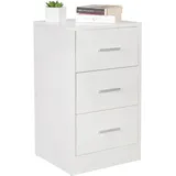 FineBuy Nachtschrank SuVa7067_1 37,5 x 35 x 68 cm Weiß