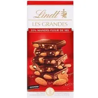 Lindt Tafelschokolade Les Grandes Salz-Mandel, 150g