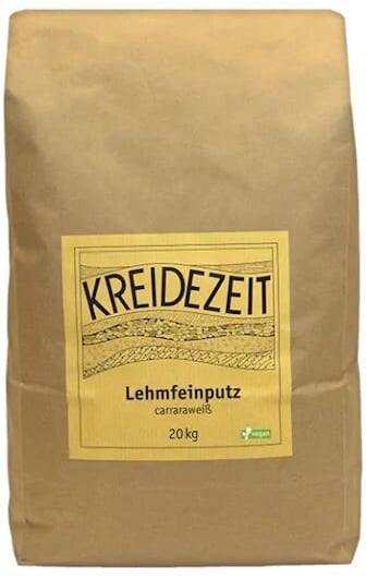 Kreidezeit Lehmfeinputz carraraweiß - 20 kg