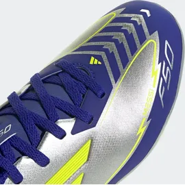 adidas F50 League Messi FG/MG Kinder silver met./solar yellow/lucid blue 38