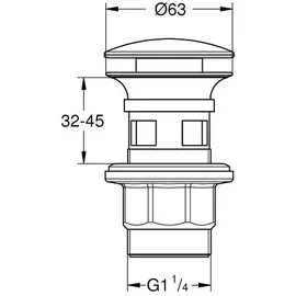 Grohe Ablaufgarnitur 40824000