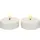 Kaemingk Lumineo LED-Teelicht Weiss 5,5 cm, Set2