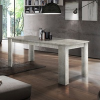 Web Furniture Moderner ausziehbarer Esszimmertisch 140-190x90cm Jesi Gris