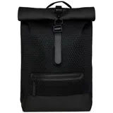 Rains Rolltop Rucksack, Mesh Black