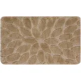 Badteppich Supreme Stones, Steine, Rutschfest, Weich – Beige Beige 60x100 Cm