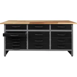 Ondis24 Lochwand Metall 160 cm schwarz