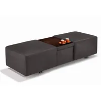 W.Schillig Hocker »taboo«, ausziehbar, inklusive Zwischenablage braun