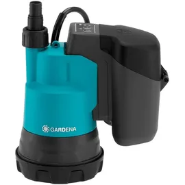 Gardena Akku-Klarwasser-Tauchpumpe 2000/2 18V P4A Set, inkl. 1x Li-Ion Akku 2,5Ah, Ladegerät