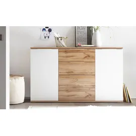 SchlafKONTOR Kombikommode Capri 150 x 90 x 38 cm Weiß