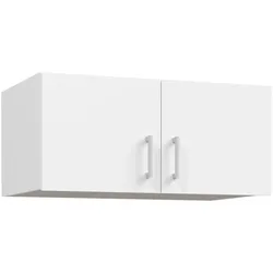 Schrankaufsatz FORTE, weiß, B:88,9cm H:38,1cm T:54,2cm, Spanplatte, Möbelaufsätze, Schrankaufsatz, Stauraum, Raumnutzung