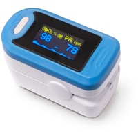 QUIRUMED Pulsoximeter für Erwachsene, tragbares Pulsoximeter, Messgerät für die Pulssauerstoffsättigung (SpO2), OLED-Display, sofortige Anzeige, automatische Abschaltung, geringer Stromverbrauch