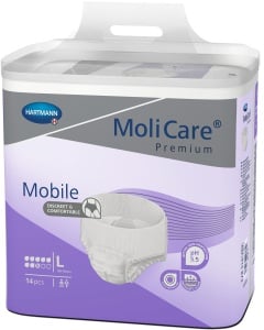 MoliCare® Mobile Super Inkontinenzslip, Zur Anwendung bei schwerster Inkontinenz, 1 Beutel = 14 Stück, Größe L/3, Bauchumfang 100-150 cm