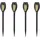 ETC Shop 4er Set Solarfackeln Außen Steckleuchten Gartenlampen Solar Gartenfackel Außenlampe Stecklampe, LED warmweiß, Höhe 50 cm