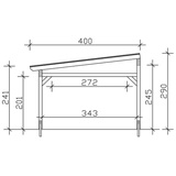 SKANHOLZ Sanremo 541 x 400 cm leimholz/eiche hell