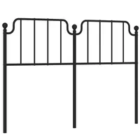VidaXL Kopfteil Metall Schwarz 135 cm