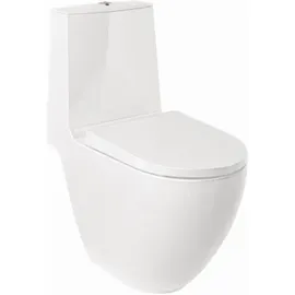 Kludi Resa D Stand-WC mit WC-Sitz Weiß glänzend