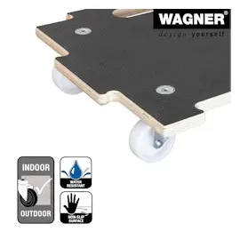 Wagner Pflanzenroller MAXIGRIP 39 x 39 x 10 cm Holz, TK 200 kg