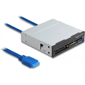 DeLock 3.5′′ SuperSpeed USB Card Reader 6 Slots + 1 x USB Typ-A Buchse